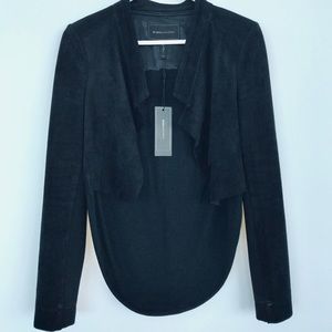 BCBG Norton Jacket, Faux Suede, Crop w/Long Back